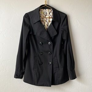 Black Trench Jacket Vertigo Paris Size S